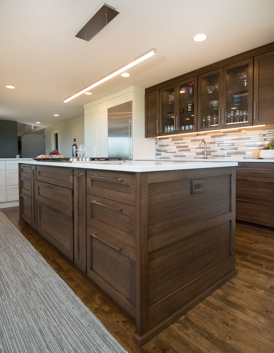 Pangaea Interior Design Southwest Hills Kitchen White And Rift