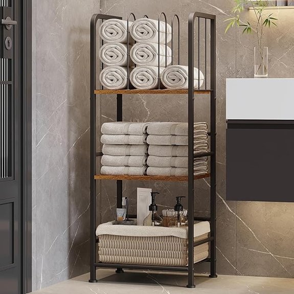 10 Best Towel Racks for 2026 (Bathroom Upgrade) 8 3 tier freestanding towel rack