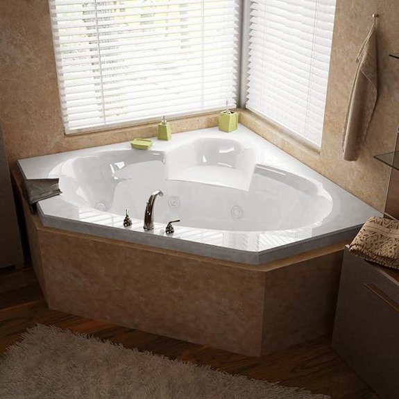 6060swl corner whirlpool tub