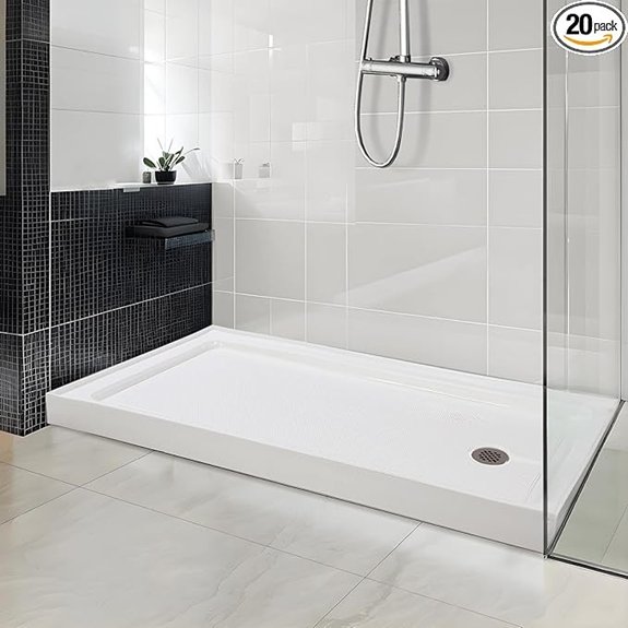 15 Best Shower Pans for 2026 1 60x32 non slip shower