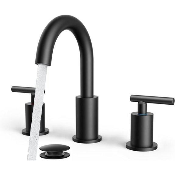 10 Best Rated Bathroom Faucets for 2026 4 8 inch matte black faucet note four words