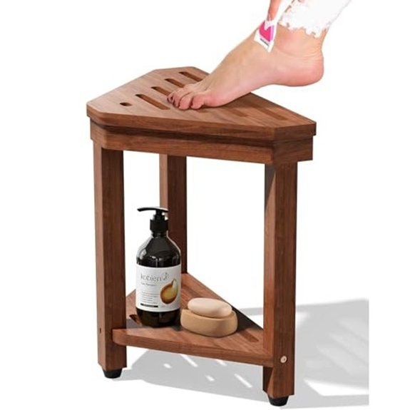 15 Best Shower Benches for 2026 (Bathe in Comfort) 10 acacia shower stool with shelf