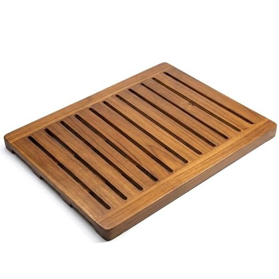 acacia wood shower mat