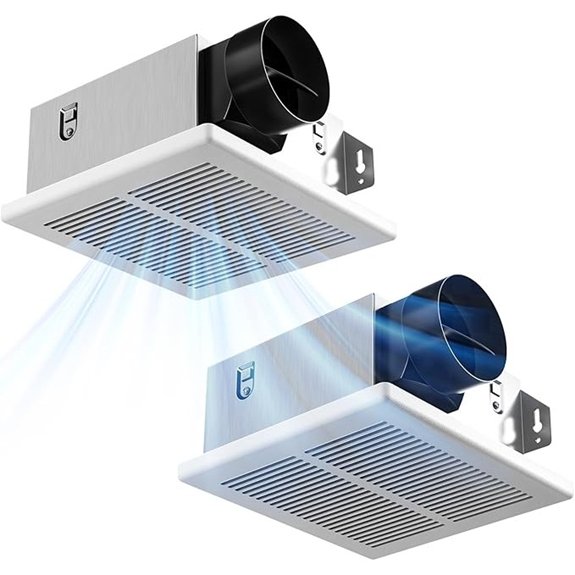 7 Best Quiet Bathroom Exhaust Fans for 2026 2 amico 80 cfm twin exhaust fans