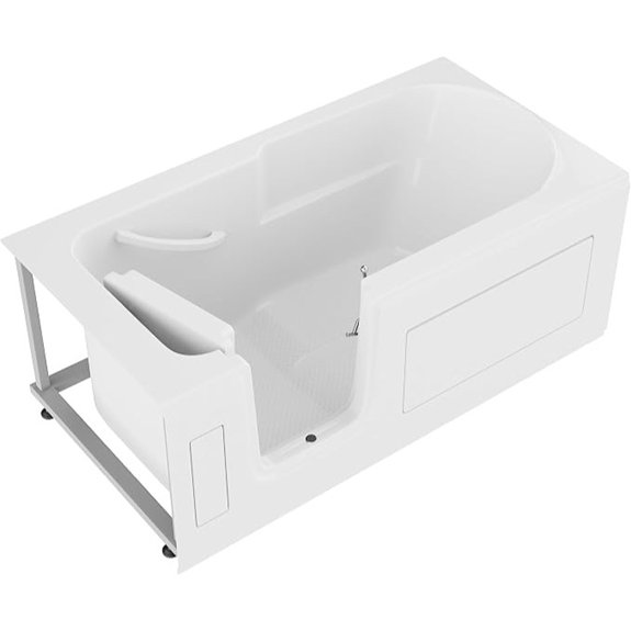 anzzi left drain walk in tub