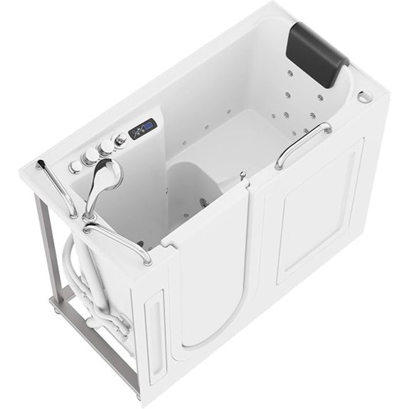 anzzi walk in tub details left drain
