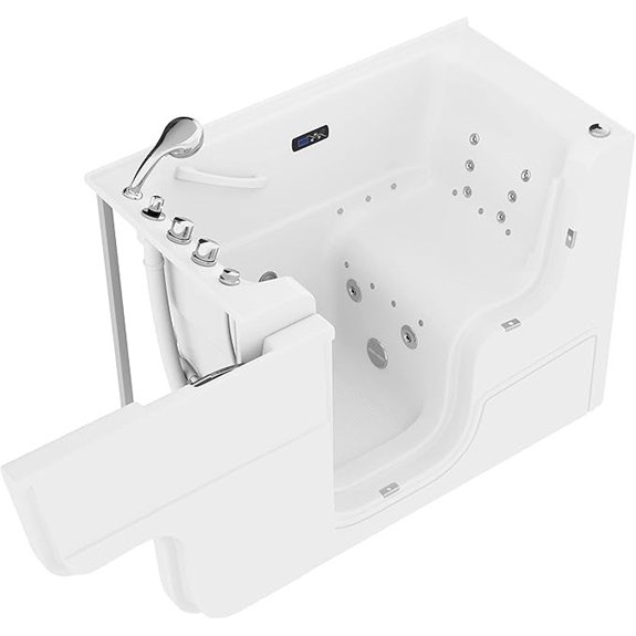 anzzi walk in tub dimensions