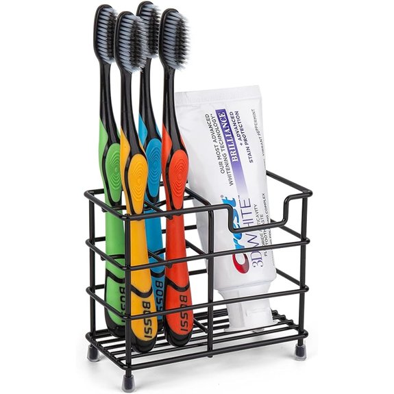 7 Best Toothbrush Holders for 2026 2 black stainless steel 5 slot toothbrush holder