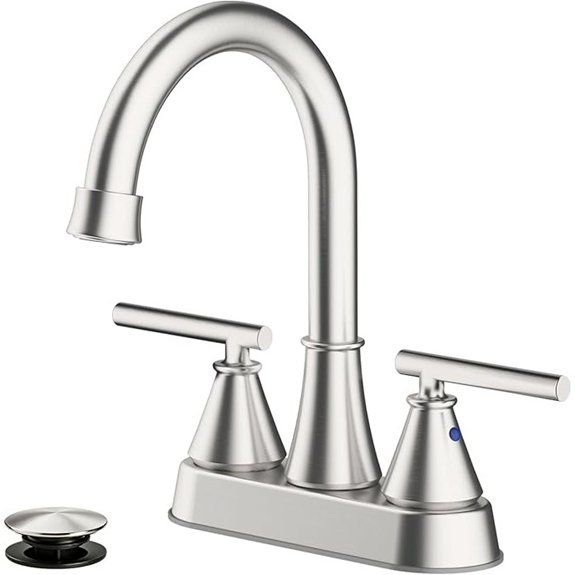 10 Best Rated Bathroom Faucets for 2026 3 brushed nickel faucet with drain