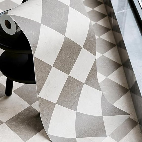 15 Best Flooring for Small Bathrooms in 2026 (Big Style) 8 caramel vinyl checked flooring roll