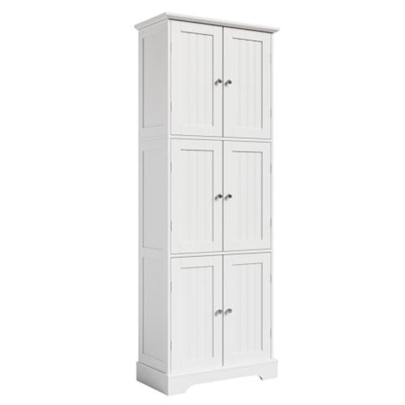 15 Best Bathroom Cabinets for 2026 9 choochoo 63 2 tall cabinet 6 door bathroom storage