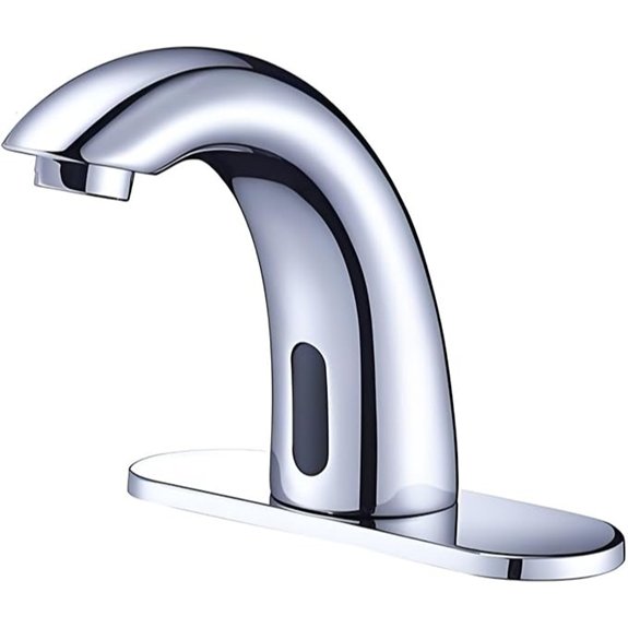 chrome touchless faucet sensor