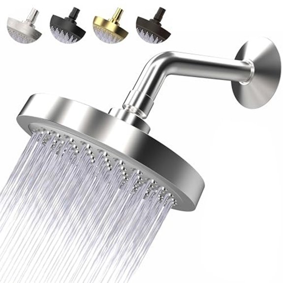 circle splash 6 chrome high pressure showerhead