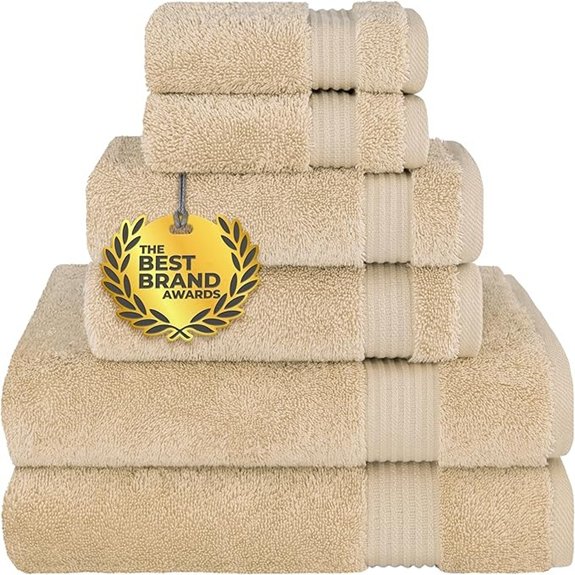 10 Best Soft Towels for 2026 (Spa-Like Luxury at Home) 10 cotton paradise beige towel set