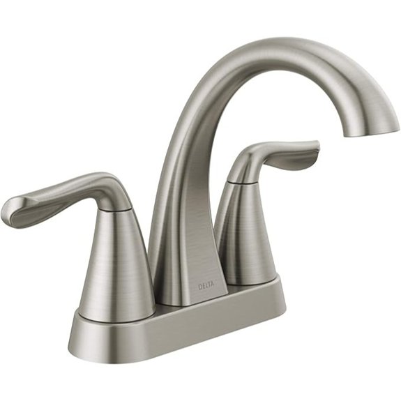 delta arvo brushed nickel 2 handle overview