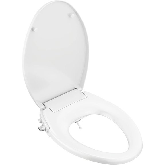 delta elongated soft close bidet seat white
