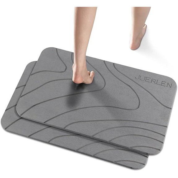 10 Best Stone Bath Mats for 2026 2 diatomaceous earth shower mat 2 pack