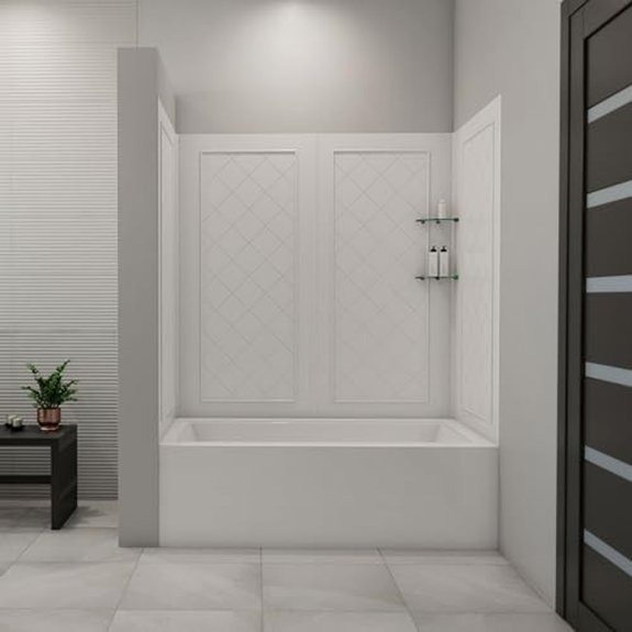 10 Best One Piece Tub and Shower Units for 2026 6 dreamline qwall tub backwall kit