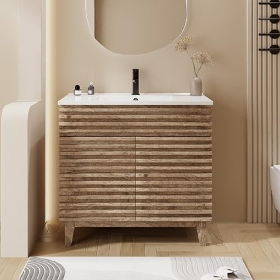 eclife 36 inch mid century vanity
