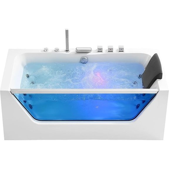 empava 59 acrylic whirlpool bathtub