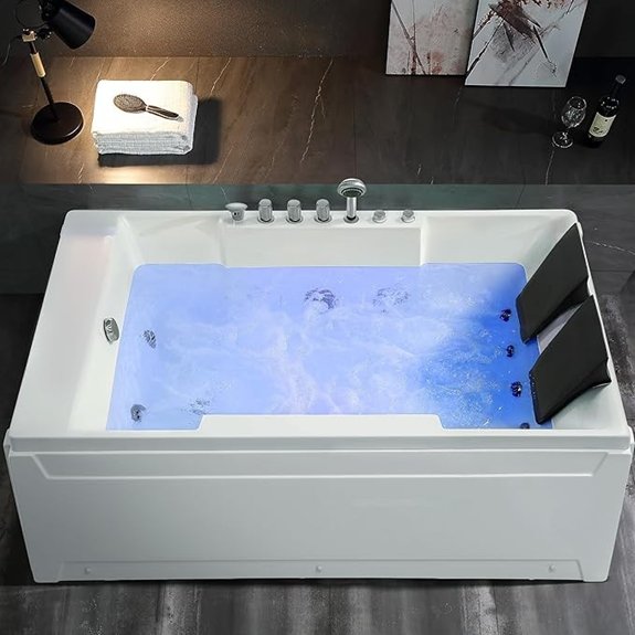 empava 72 jetted tub for two