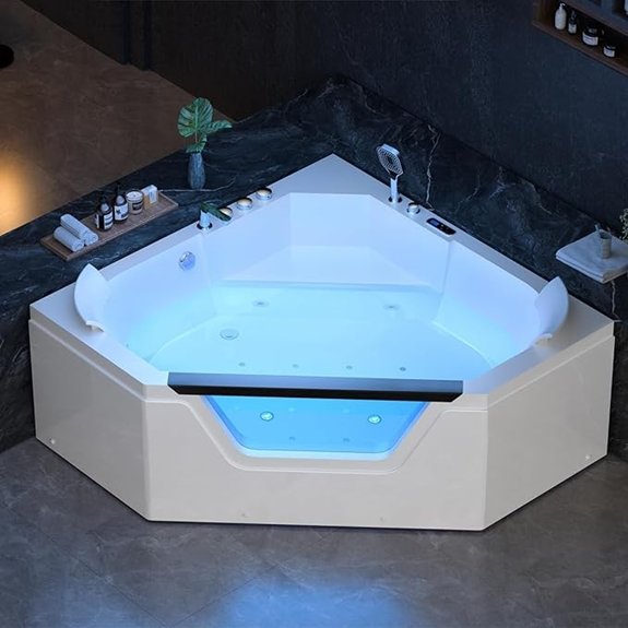 empava corner whirlpool tub