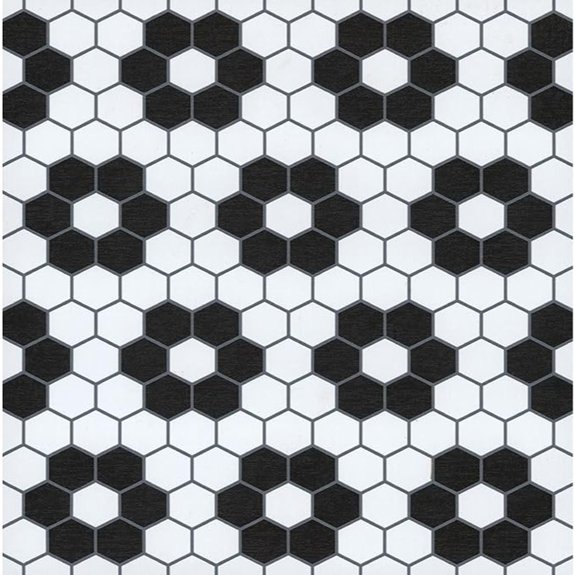 15 Best Flooring for Small Bathrooms in 2026 (Big Style) 2 floorpops black biscotto peel stick