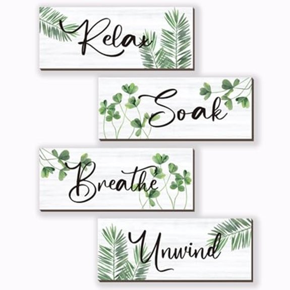 15 Best Bathroom Wall Art for 2026 11 four piece farmhouse wall decor