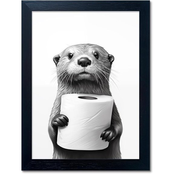 15 Best Bathroom Wall Art for 2026 1 framed raccoon bathroom wall art