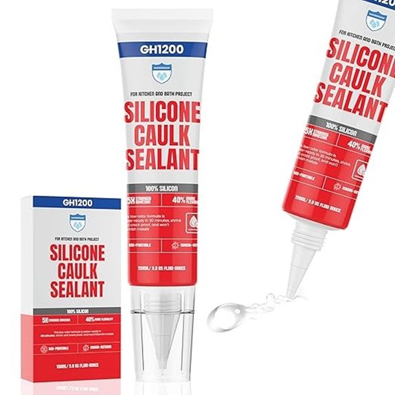 gh1200 clear silicone sealant 150ml