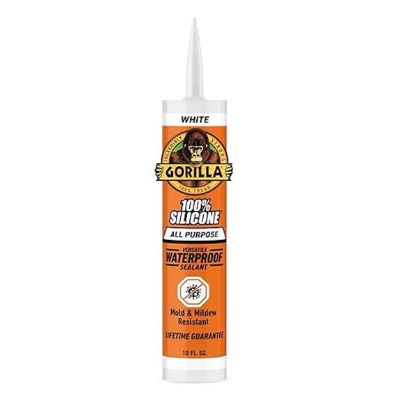 gorilla 100 silicone caulk