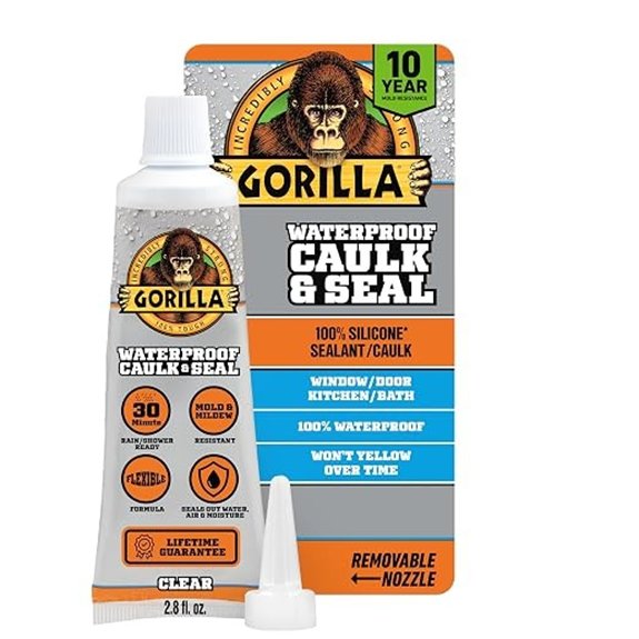 gorilla 100 silicone caulk