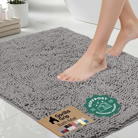 10 Best Non Slip Bathroom Rugs for Elderly in 2026 1 gorilla grip chenille rug