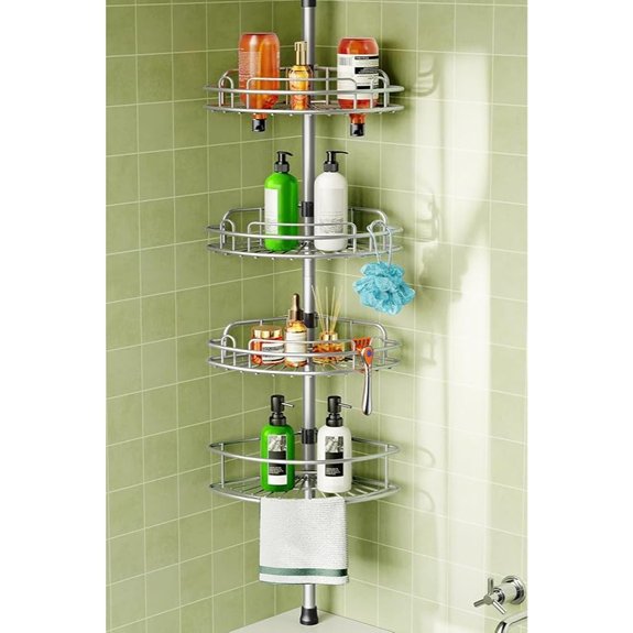 5 Best Shower Caddies for 2026 (Declutter Your Routine) 5 hamitor four tier corner caddy
