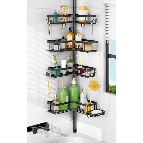 15 Best Shower Shelves for 2026 to Organize Your Bathroom 5 hammitor 4 tier tension caddy
