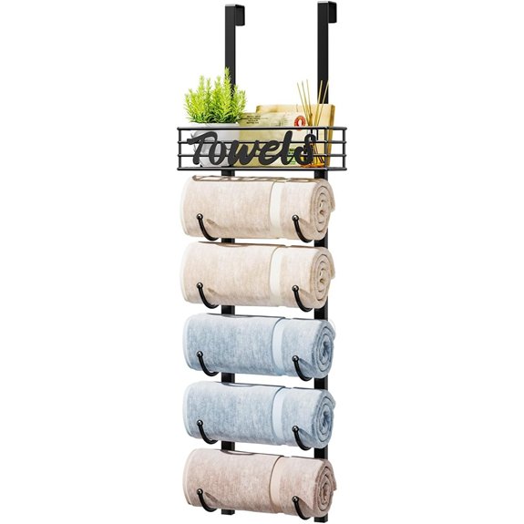10 Best Towel Racks for 2026 (Bathroom Upgrade) 7 hapirm six tier over door towel rack