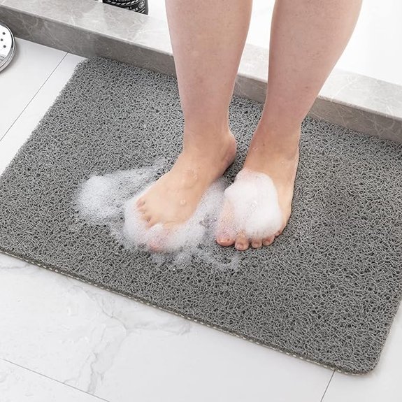 13 Best Shower Mats for Tile Floors in 2026 9 hargiis grey non slip mat