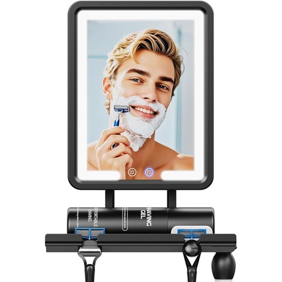 heated fogless shower mirror