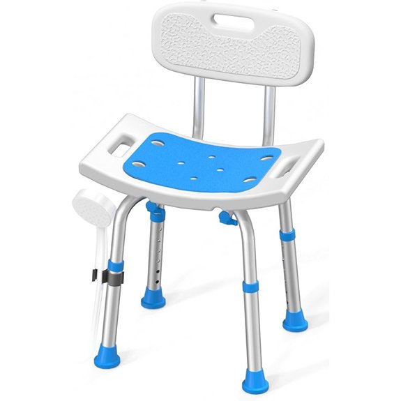 heavy duty shower chair with back