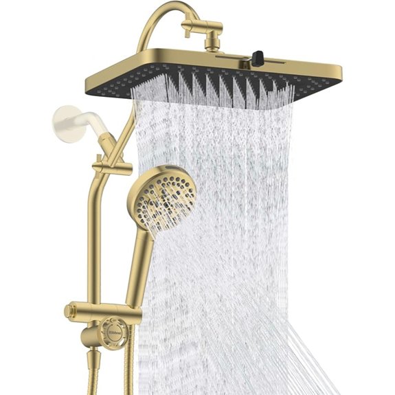 15 Best Luxury Shower Heads for 2026 (Spa Vibes Daily) 2 hibbent 13 shower head brushed gold