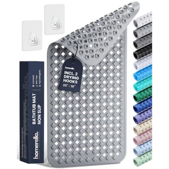 homerella non slip mat with hooks