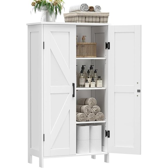 10 Best Linen Cabinets for 2026 4 homleke farmhouse barn door cabinet