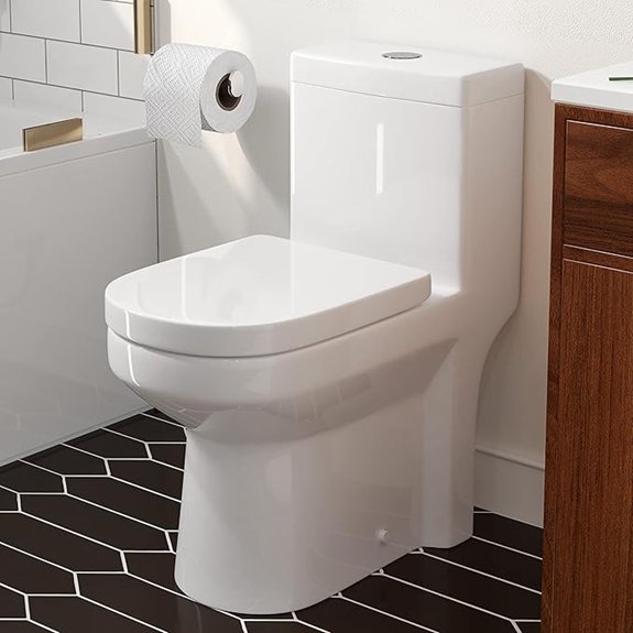 7 Best Compact Toilets for 2026 (Small Bathroom Saviors) 4 horow compact one piece toilet