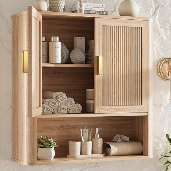 15 Best Bathroom Cabinets for 2026 10 innod natural oak cabinet