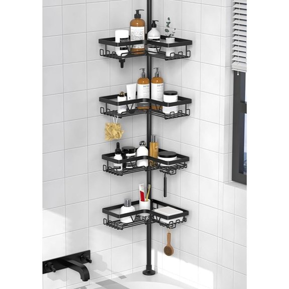 7 Best Shower Tower Systems for 2026 That Transform Bathrooms 2 kegii corner shower caddy