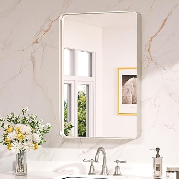 10 Best Bathroom Vanity Mirrors for 2026 8 keonjinn brushed nickel mirror