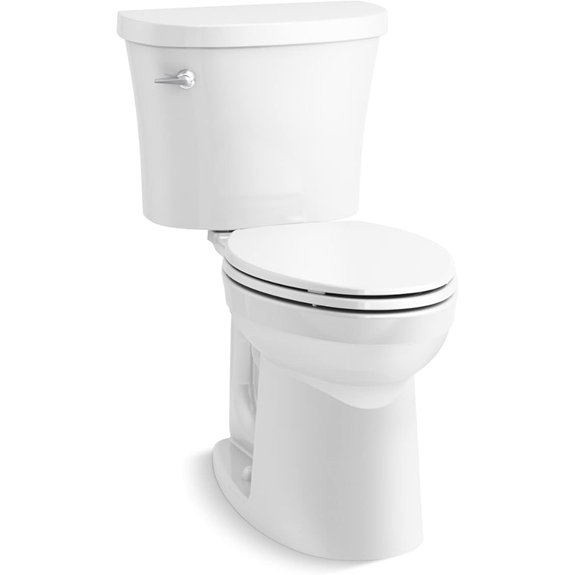 kohler kingston comfort height elongated white toilet