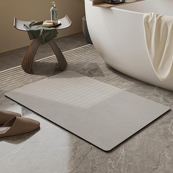 7 Best Water Absorbing Mats for Bathrooms in 2026 5 mecko thin non slip bathmat