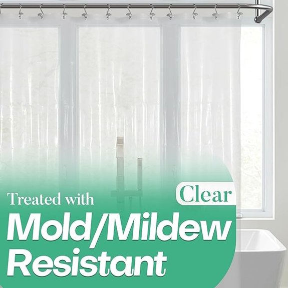 mrs awesome clear shower curtain