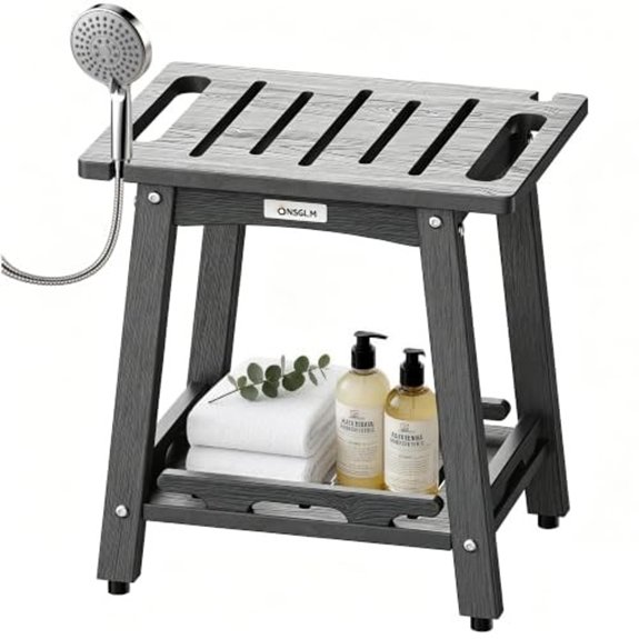 15 Best Shower Benches for 2026 (Bathe in Comfort) 13 non slip shower bench with feet